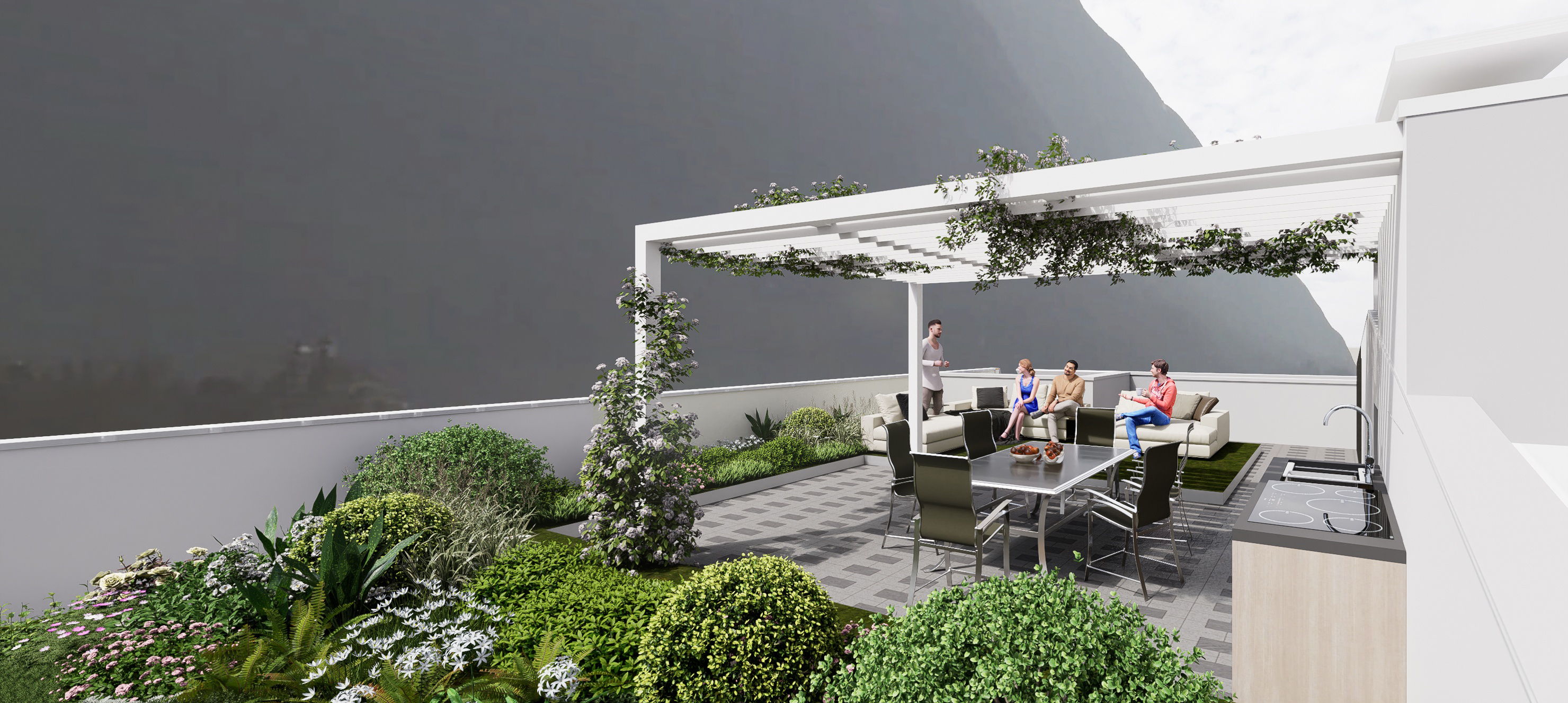 Attico con meraviglioso giardino pensile – Bolzano San Quirino