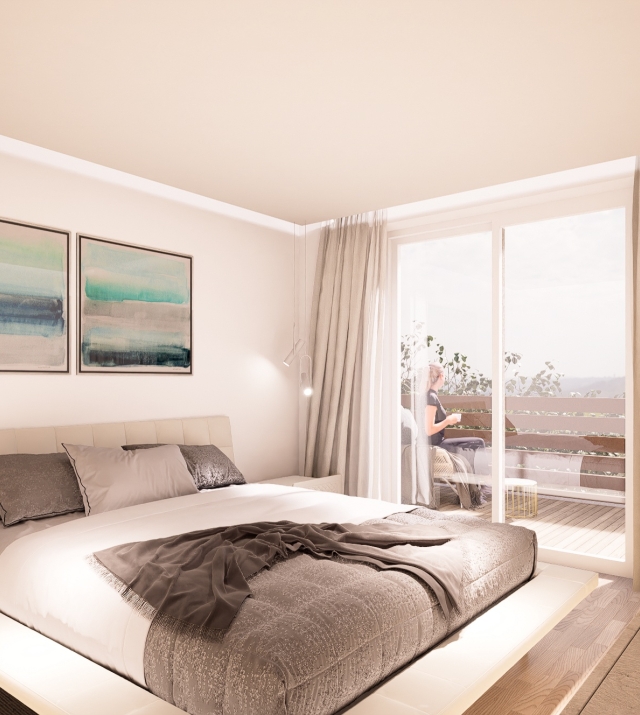 Exklusive Dreizimmerwohnung mit herrlicher Südterrasse, 2. Etage – Bozen Quirein